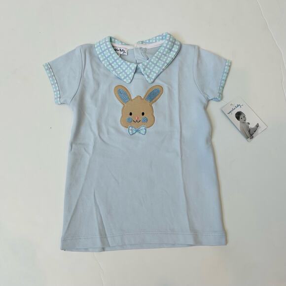 NWT (Please Read) Magnolia Baby Size 4 Happy Bunny Collar Short Set - Picture 2 of 7